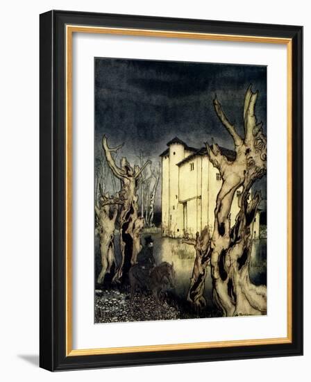 'The Fall of the House of Usher' by Edgar Allan Poe-Arthur Rackham-Framed Giclee Print