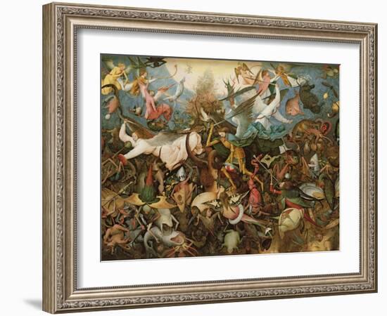 The Fall of the Rebel Angels, 1562-Pieter Bruegel the Elder-Framed Giclee Print