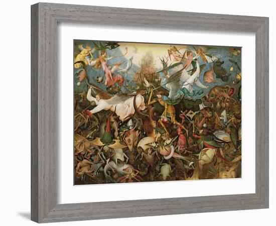 The Fall of the Rebel Angels, 1562-Pieter Bruegel the Elder-Framed Giclee Print