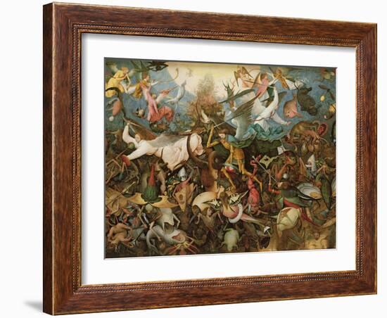 The Fall of the Rebel Angels, 1562-Pieter Bruegel the Elder-Framed Giclee Print