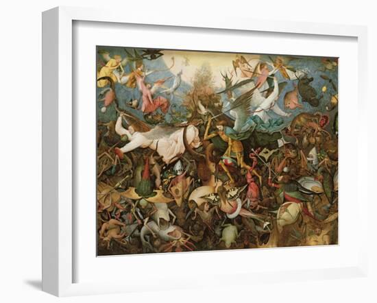 The Fall of the Rebel Angels, 1562-Pieter Bruegel the Elder-Framed Giclee Print