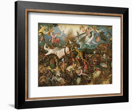 The Fall of the Rebel Angels, 1562-Pieter Bruegel the Elder-Framed Giclee Print