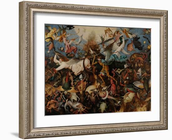 The Fall of the Rebel Angels, 1562-Pieter Bruegel the Elder-Framed Giclee Print