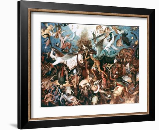 The Fall of the Rebel Angels, 1562-Pieter Bruegel the Elder-Framed Giclee Print