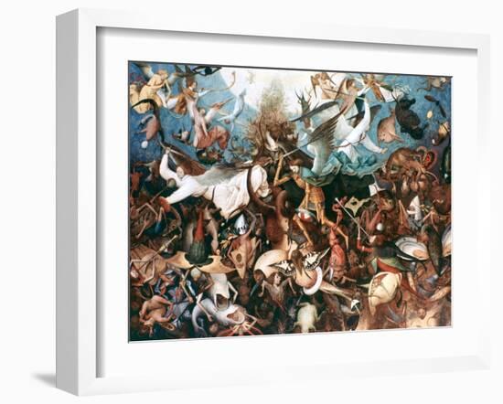 The Fall of the Rebel Angels, 1562-Pieter Bruegel the Elder-Framed Giclee Print