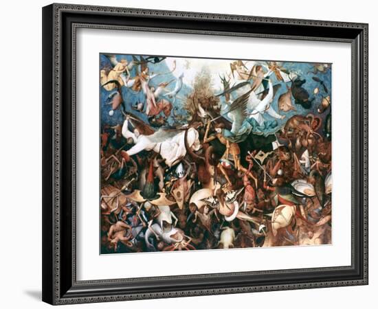 The Fall of the Rebel Angels, 1562-Pieter Bruegel the Elder-Framed Giclee Print