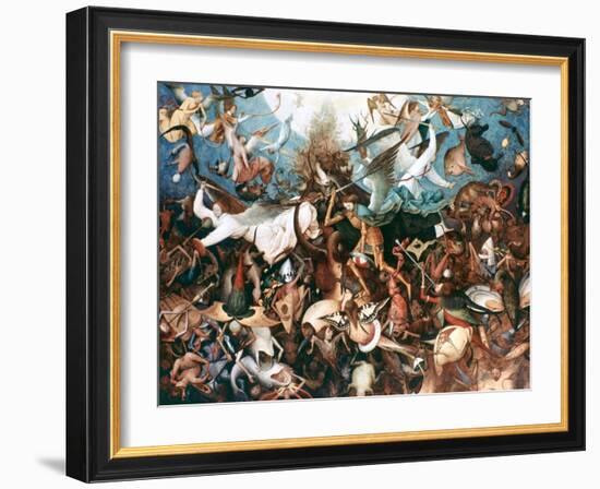 The Fall of the Rebel Angels, 1562-Pieter Bruegel the Elder-Framed Giclee Print