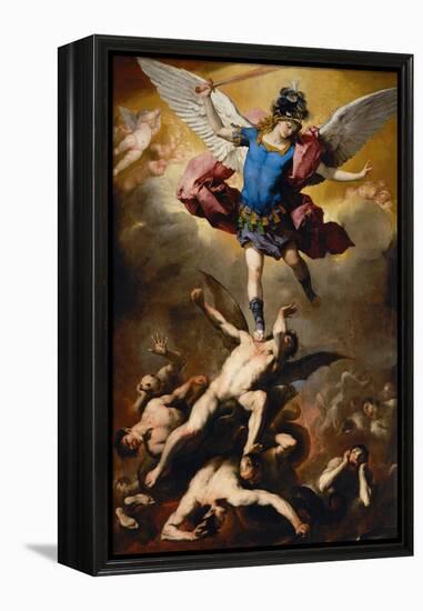 The Fall of the Rebel Angels, C. 1660-Luca Giordano-Framed Premier Image Canvas