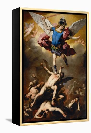 The Fall of the Rebel Angels, C. 1660-Luca Giordano-Framed Premier Image Canvas