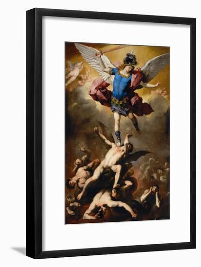 The Fall of the Rebel Angels, C. 1660-Luca Giordano-Framed Giclee Print