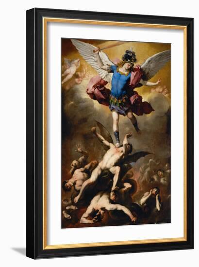 The Fall of the Rebel Angels, C. 1660-Luca Giordano-Framed Giclee Print