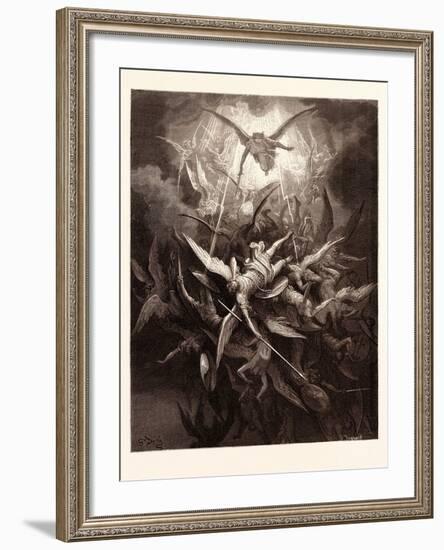 The Fall of the Rebel Angels-Gustave Dore-Framed Giclee Print