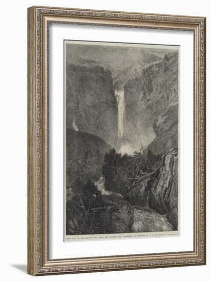 The Fall of the Reichenbach-J. M. W. Turner-Framed Giclee Print