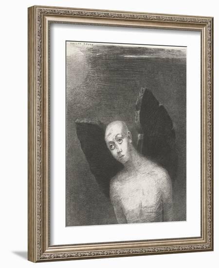 The Fallen Angel, 1886-Odilon Redon-Framed Giclee Print