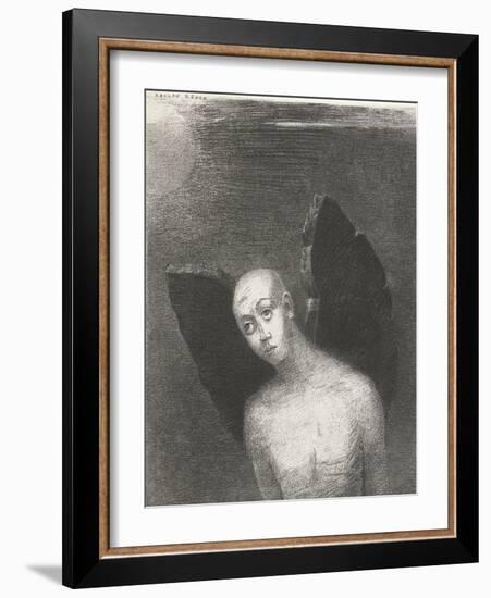 The Fallen Angel, 1886-Odilon Redon-Framed Giclee Print