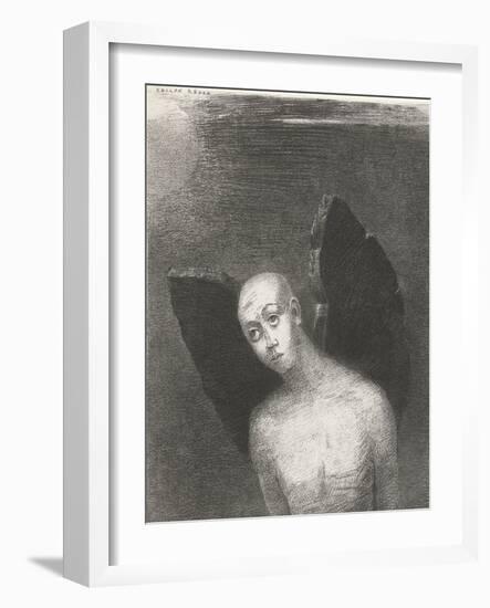 The Fallen Angel, 1886-Odilon Redon-Framed Giclee Print