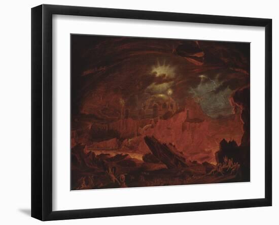 The Fallen Angels Entering Pandemonium, from 'Paradise Lost', Book 1-John Martin-Framed Giclee Print