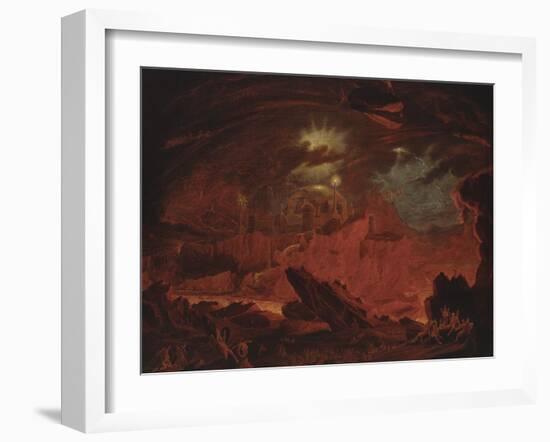 The Fallen Angels Entering Pandemonium, from 'Paradise Lost', Book 1-John Martin-Framed Giclee Print