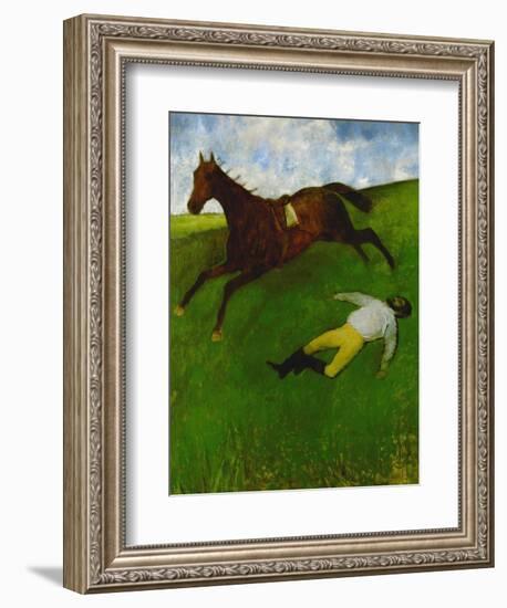 The Fallen Jockey, 1896-1898-Edgar Degas-Framed Giclee Print