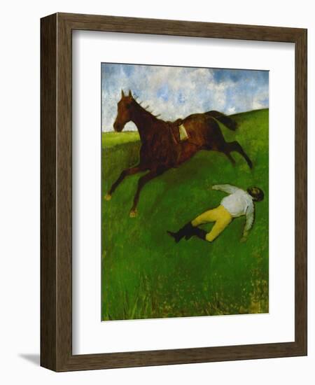 The Fallen Jockey, 1896-1898-Edgar Degas-Framed Giclee Print