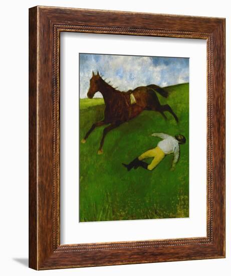 The Fallen Jockey, 1896-1898-Edgar Degas-Framed Giclee Print