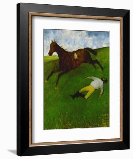 The Fallen Jockey, 1896-1898-Edgar Degas-Framed Giclee Print