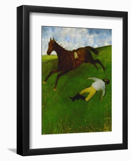 The Fallen Jockey, 1896-1898-Edgar Degas-Framed Giclee Print