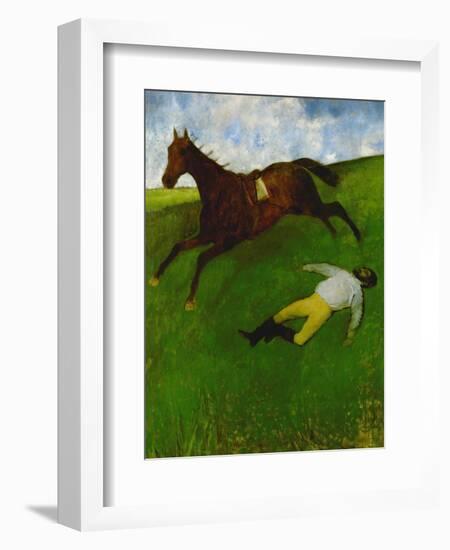 The Fallen Jockey, 1896-1898-Edgar Degas-Framed Giclee Print