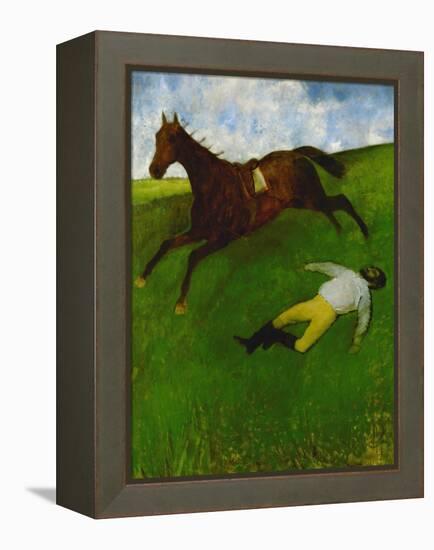 The Fallen Jockey, 1896-1898-Edgar Degas-Framed Premier Image Canvas