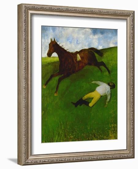 The Fallen Jockey, 1896-1898-Edgar Degas-Framed Giclee Print