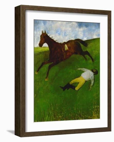 The Fallen Jockey, 1896-1898-Edgar Degas-Framed Giclee Print