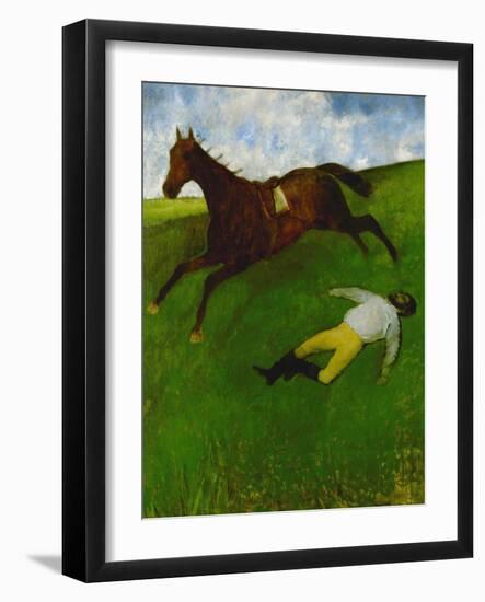 The Fallen Jockey, 1896-1898-Edgar Degas-Framed Giclee Print