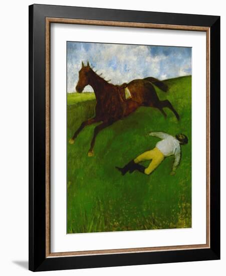 The Fallen Jockey, 1896-1898-Edgar Degas-Framed Giclee Print