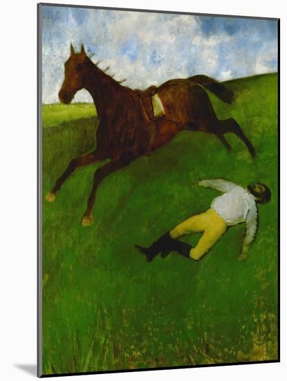 The Fallen Jockey, 1896-1898-Edgar Degas-Mounted Giclee Print