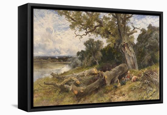 The Fallen Monarch, 1891 (Oil on Canvas)-Keeley Halswelle-Framed Premier Image Canvas