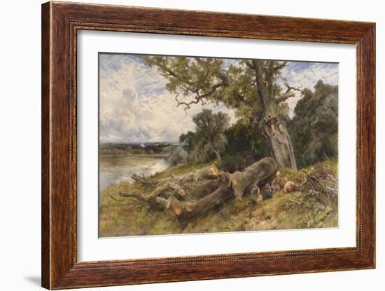 The Fallen Monarch, 1891 (Oil on Canvas)-Keeley Halswelle-Framed Giclee Print