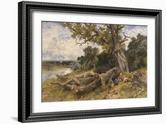 The Fallen Monarch, 1891 (Oil on Canvas)-Keeley Halswelle-Framed Giclee Print