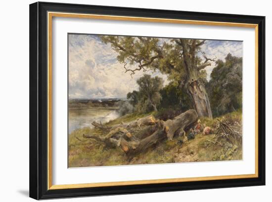 The Fallen Monarch, 1891 (Oil on Canvas)-Keeley Halswelle-Framed Giclee Print