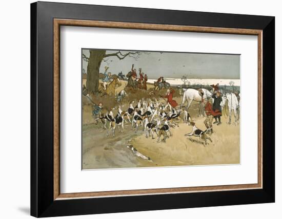 The Fallowfield Hunt, The Death-Cecil Aldin-Framed Premium Giclee Print