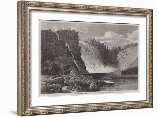 The Falls of Montmorency, Near Quebec-George Henry Andrews-Framed Giclee Print