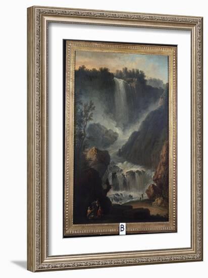 The Falls of Terni-Claude Joseph Vernet-Framed Giclee Print