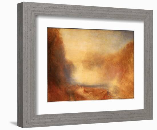 The Falls of the Clyde, C.1840 (Oil on Canvas)-Joseph Mallord William Turner-Framed Giclee Print