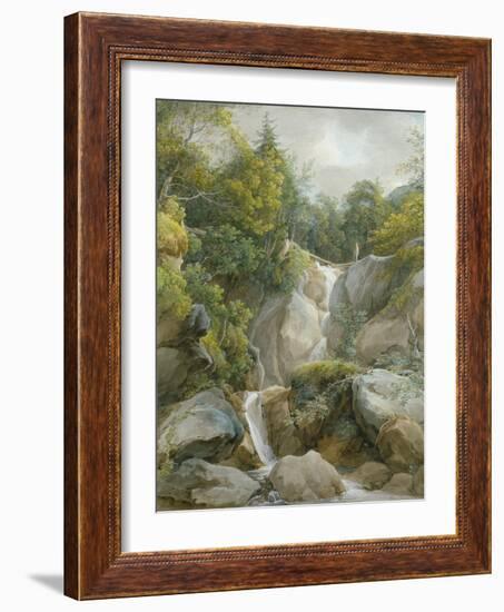 The Falls of the Isar-Johann Georg von Dillis-Framed Giclee Print