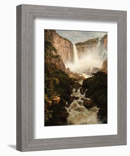 The Falls of the Tequendama Near Bogota, New Granada, 1854-Frederic Edwin Church-Framed Giclee Print