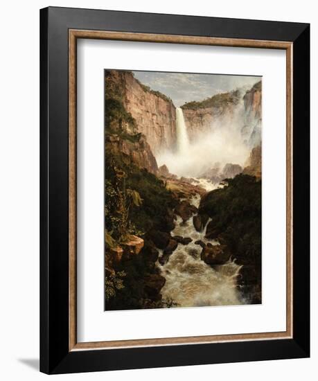 The Falls of the Tequendama Near Bogota, New Granada, 1854-Frederic Edwin Church-Framed Giclee Print