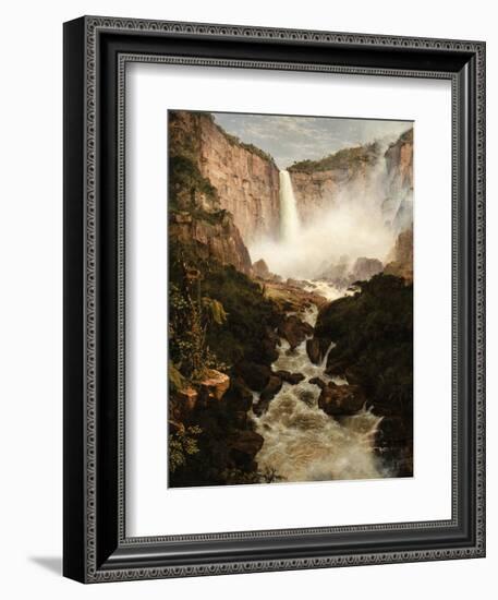 The Falls of the Tequendama Near Bogota, New Granada, 1854-Frederic Edwin Church-Framed Giclee Print