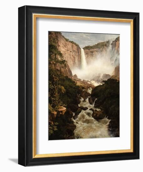 The Falls of the Tequendama Near Bogota, New Granada, 1854-Frederic Edwin Church-Framed Giclee Print