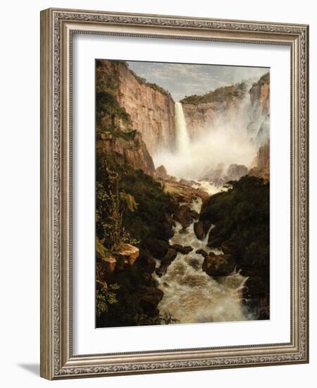 The Falls of the Tequendama Near Bogota, New Granada, 1854-Frederic Edwin Church-Framed Giclee Print