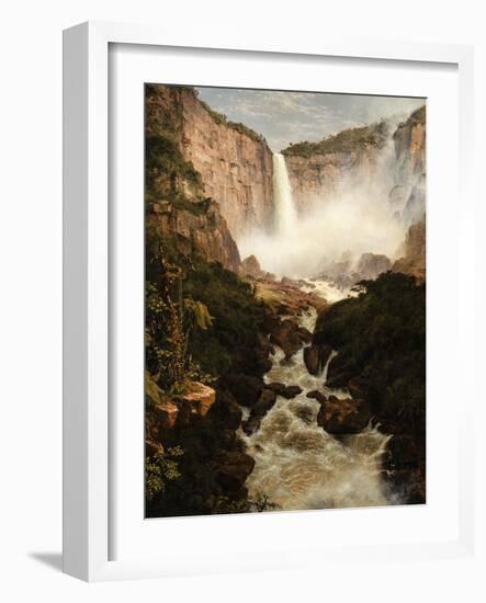 The Falls of the Tequendama Near Bogota, New Granada, 1854-Frederic Edwin Church-Framed Giclee Print