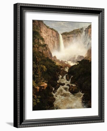 The Falls of the Tequendama Near Bogota, New Granada, 1854-Frederic Edwin Church-Framed Giclee Print
